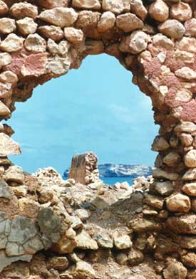 beach ruins at Jussa